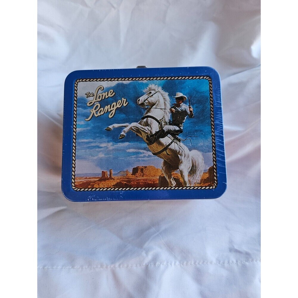 Vintage‎ Hallmark School Days, 1998, "The Lone Ranger", Metal Lunch Box 6”x5”